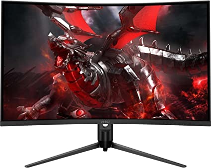 MSI 32" QHD RGB LED Non-Glare Super Narrow Bezel 1ms 2560 x 1440 165Hz Refresh Rate Free Sync Premium Height Adjustable 1000R Curved Gaming Monitor (Optix G321CQP)