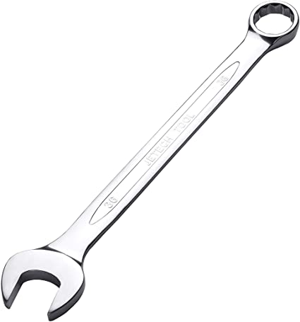 Jetech 36mm Combination Wrench - Durable Cr-V Steel High Strength Spanner in Sand Blasted Finish