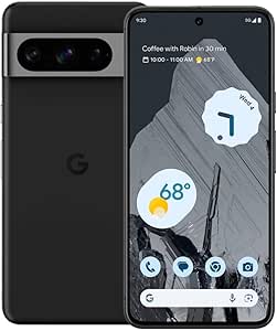 Google Pixel 8 Pro, Fully Unlocked | Black, 128 GB, 6.7 in Screen (Renewed Premium)