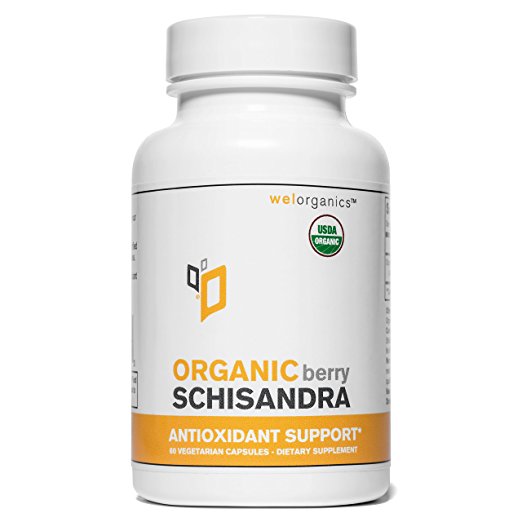 USDA Certified Organic Schizandra (1000mg Per Serving) (Vegetarian Capsules)