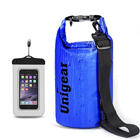 2L/5L/10L/20L/30L/40L 600D Dry Bag Sack, Waterproof Floating Dry Gear Bags for Boating, Kayaking, Fishing, Rafting, Swimming and Camping with Waterproof Phone Case