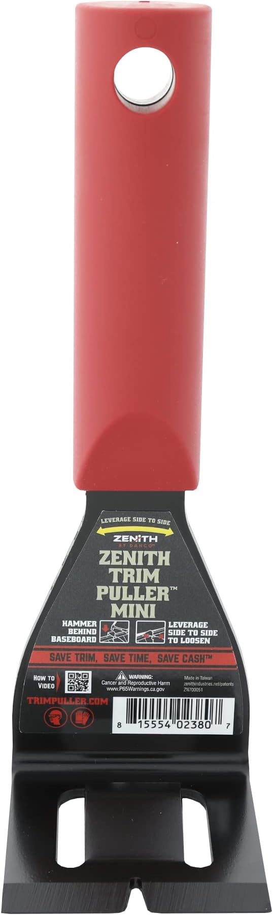 Zenith by Danco Trim Puller Mini ZN700051, Compact and Lightweight Tool for Easy Baseboard and Trim Removal, Ultimate Multi-Tool for Demolition and Remodeling Projects
