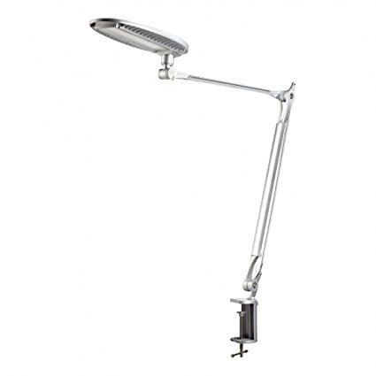 OxyLED T4 Daylight White LED Desk Lamp, Table Lamp Eye-caring LED Lamp (12W, Dimmable, Touch Control, Professional Architect Swing/Adjustable Arm)