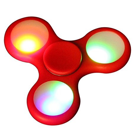 Fidget Spinner, Fidget Toys Fidget Hand Spinner LED Light Up Switch Control Ultra High Speed Long Spin Time Glow in the Dark EDC Finger Toy for Stress and Anxiety Relief