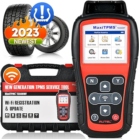 Autel MaxiTPMS TS508WF: 2023 WiFi Ver. of TS508 TPMS Programming Relearn Tool, Upgraded of TS508 TS601 TS501 TS408 TS401, 4 Modes Program MX-sensors, Activate/Relearn All Sensors, Full TPMS Services