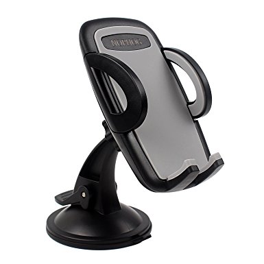 NOPNOG Car Phone Mount, Easy One Touch Holder, Windshield Dashboard Universal Smart Flexible Cradle, Auto-extended Sticky Gel Adjustable Grips, Fit iPhone 7S /7/7 Plus/6 Plus/ 6 S/ 6 Galaxy S7 / S6