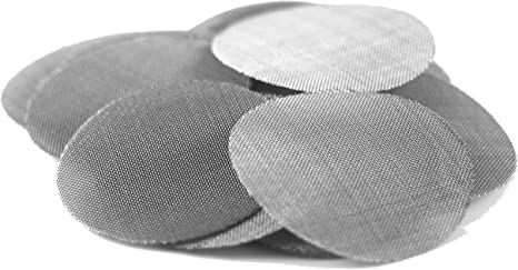 50 1/2 Inch (.50") - Made in the USA - 304 Stainless Steel Wire Mesh Filters (50  Pack)
