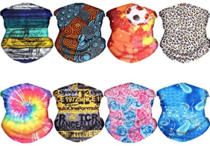Ofeily Face Cover Mouth Mask Bandanas for Dust, Outdoors, Festivals, Sports