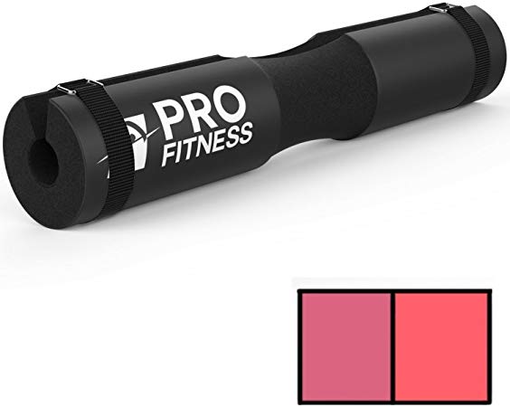 ProFitness Barbell Pad Squat Pad- Shoulder Support for Squats, Lunges & Hip Thrusts - for Olympic or Standard Bars