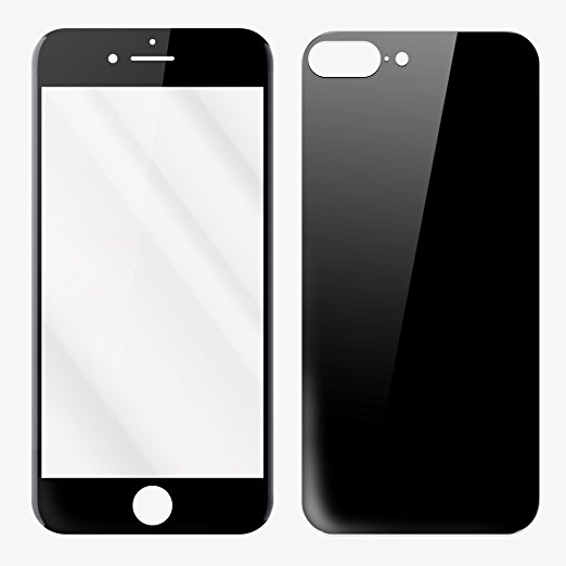 ReVolt Torpedo - Tempered Glass Front & Back Screen Protector for Apple iPhone 7 Plus - Jet Black