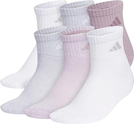 adidas Women's Athletic Quarter Socks 6-Pack