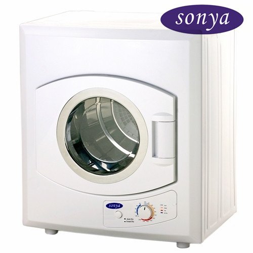 Sonya Portable Compact Small Laundry Dryer Apartment Size 110vstainless Steel Drum Transparent Lid 8.8lbs Capacity/2.65cu.ft.
