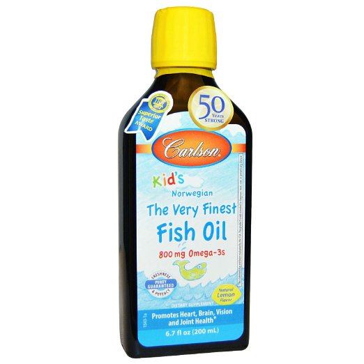 Carlson Laboratories - Kids Very Finest Fish Oil Lemon,  6.7 fl oz liquid
