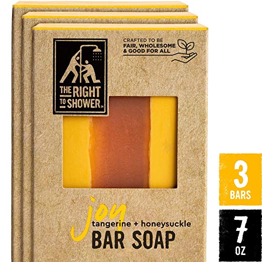 The Right To Shower Bar Soap, Joy, 7 oz, Pack of 3