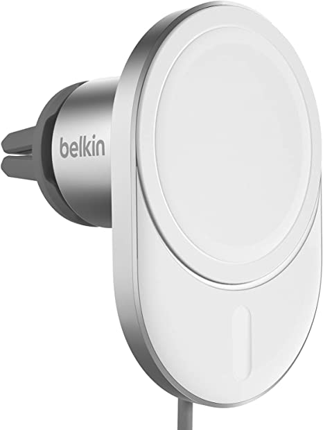 Belkin BoostCharge™ Pro ​Wireless Car Charger with MagSafe 15W Extra Strong Magnetic Vent Mount for iPhone 12, 13, 14