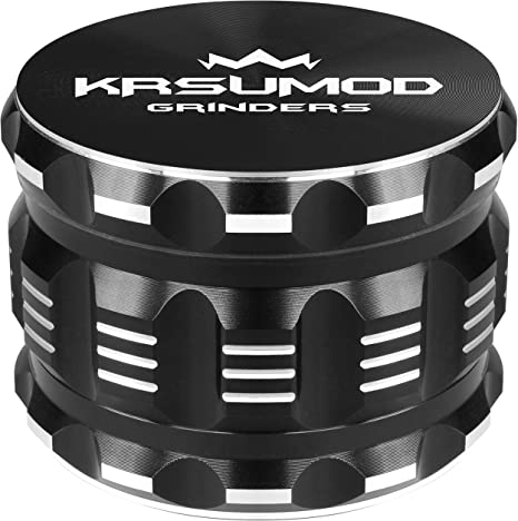 Premium Herb Grinder by KRSUMOD 4 Piece Aluminum Alloy 2.5 Inch