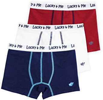 Lucky & Me Liam Boys Boxer Briefs Underwear, 3 Pack, Tagless, Soft Cotton
