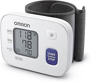 Omron RS2 Digital Wrist Blood Pressure Monitor, Irregular Heartbeat Detection, 30 Measurements in Memory