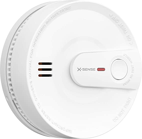 X-Sense 10-Year Battery Smoke Detector, Photoelectric Fire Smoke Alarm with LED Indicator & Silence Button, SD2K0AX