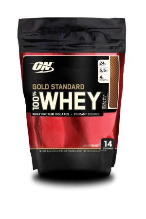 Optimum Nutrition Gold Standard 100% Whey Protein Powder, Double Rich Chocolate, 450g