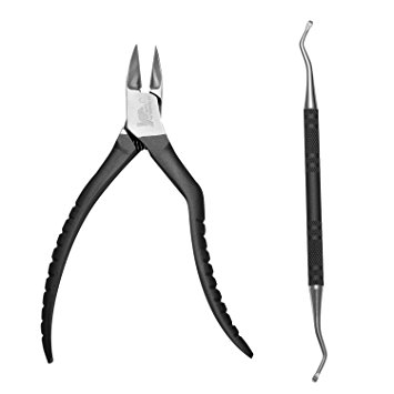 BIGWINNER Professional Nail Clipper Heavy Duty Nail Nipper for Thick & Ingrown Toenails Premium Stainless Steel (Black)
