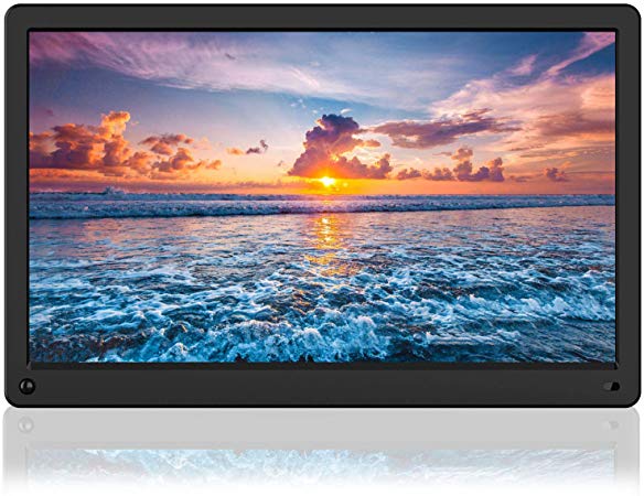 Atatat 15.6 Inch Digital Photo Frame with Motion Sensor, 1920x1080 IPS Screen, Digital Picture Frame Support 1080P Video, Music, Slideshow,Breakpoint Play,Adjustable Brightness,Auto-Rotate,Remote