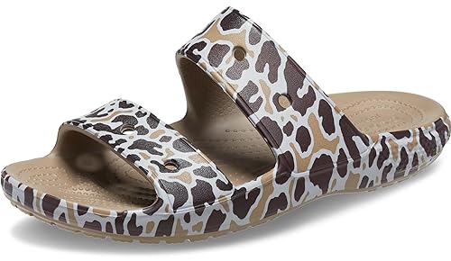 Crocs unisex-adult Classic Animal Print Sandal