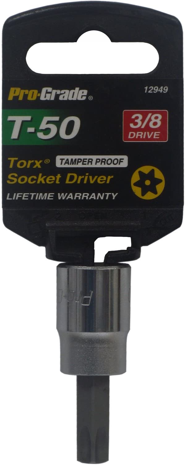 Pro-Grade 12949 3/8-Inch Drive with T50 Tamper Proof Torx Socket