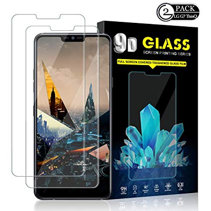 LG G7 ThinQ Screen Protector by YEYEBF, [2 Pack] Tempered Glass Screen Protector [HD-Clear][3D Touch][Anti-Glare][Bubble-Free][Anti-Scratch] Screen Protector Glass for LG G7 ThinQ