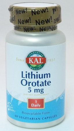 Lithium Orotate 5mg Kal 60 VCaps