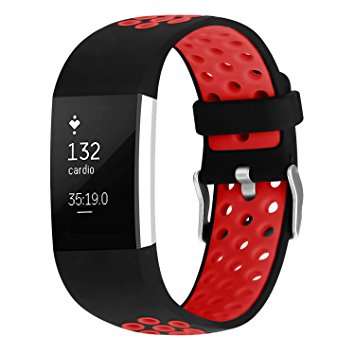 For Fitbit Charge 2 Bands, Adjustable Replacement Sport Strap Bands for Fitbit Charge 2 Smartwatch Fitness Wristband