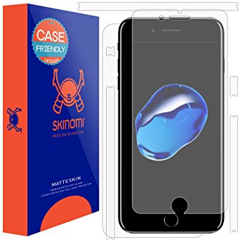 iPhone 7 Plus Screen Protector   Full Body (Case Friendly), Skinomi MatteSkin Full Skin Coverage   Screen Protector for iPhone 7 Plus 5.5" Anti-Glare and Bubble-Free Shield