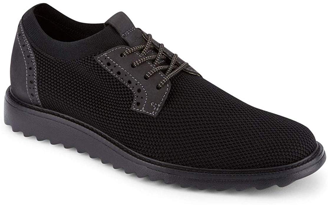 Dockers Mens Einstein Knit/Leather Smart Series Dress Casual Oxford Shoe with NeverWet