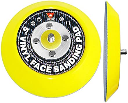 Neiko 30261A 5” Sanding Pad with Vinyl PSA Backing, 5/16” Arbor with 24 Thread Mounts, 10,000 RPM, Sanding Pads are Ideal for Orbital and Dual Action Sander