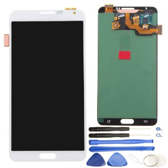 Comfine Original OEM Replacement for Samsung Galaxy Note 3 LCD Display Screen  Touch Digitizer  Stylus Sensor Assembly for N900 N900A N900P N900T N900V N900R4 Repair Tools  Samsung Logo White