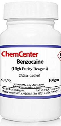 Benzocaine, Powder, High Purity, 100 grams