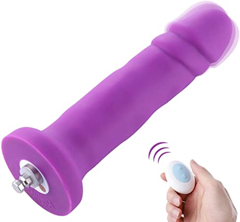 Hismith 6.7”Vibrating Dildo with 3 Speeds   4 Modes with KlicLok System - Silicone Anal Dildo for Advanced Users - 5.9" Insert-able Length, Max Girth 4.7", Max Diameter 1.38" - Beginner Series