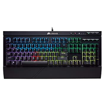 Corsair K68 RGB Mechanical Gaming Keyboard-Cherry MX Red- Dust and Spill Resistant- Black