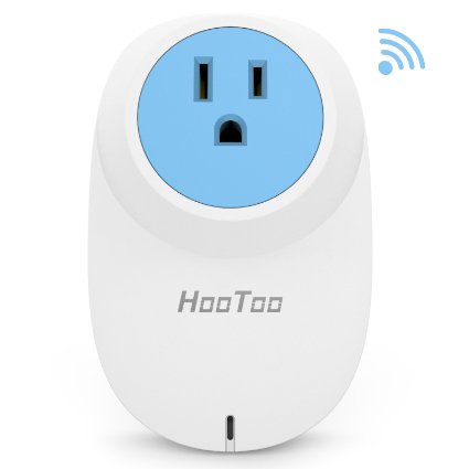 HooToo Wi-Fi Smart Switch Outlet, Remote Control Your Electronics from Anywhere (Monitor Energy Usage, Timing Control, Surge-proof)