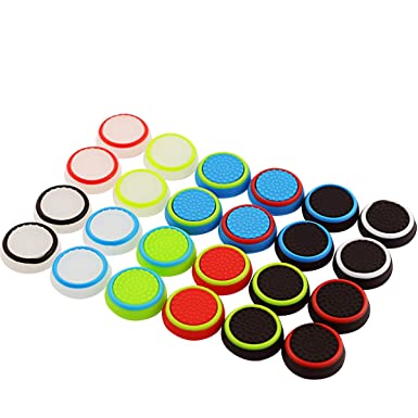 Beautymood 12Pair Controller Noctilucent Thumb Grips Caps For PS3 /PS4/PS2/ /Xbox 360 /Xbox One, 12 colors