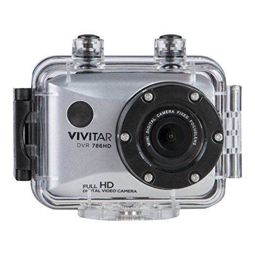 Vivitar DVR786HD-BLK-InT Action Digital Video Camera with 2-Inch LCD, Black