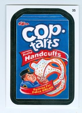 Cop Tarts trading card Sticker (Pop Tarts) 2015 Topps Wacky Packages #35