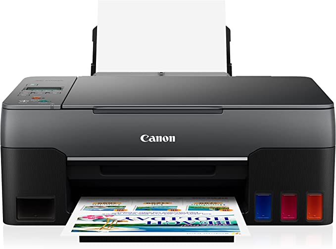 Canon G2260 All-in-One Wired Supertank (MegaTank) Printer | Copier | Scanner| USB Connectivity, Black, one Size (4466C002)