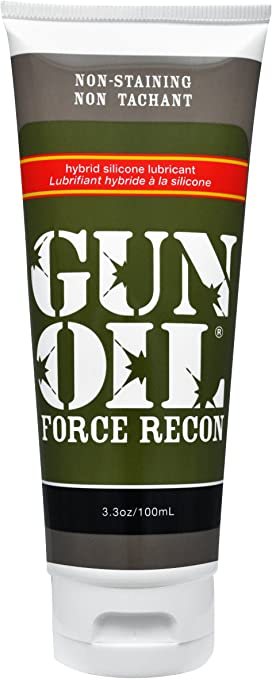 GUN OIL Force Recon Hybrid Silicone Lubricant - Hybrid Gel Consisting Of High-Quality Silicone And Pure Water For Light-Weight Long-Lasting Lubrication (3.3 Fluid Ounce - 100 Milliliter)