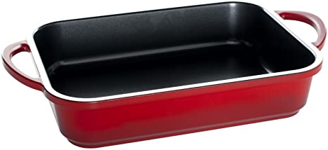 Nordic Ware Pro Cast Traditions Rectangle Baking Pan, 9 by 13-Inch, Cranberry