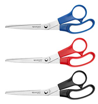 Westcott 8-inch Standard Value Scissors (Pack of 3)