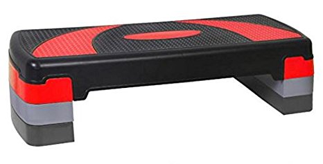 AEROBIC STEPPER CARDIO FITNESS STEP BOARD-3 LEVELS HOME GYM EXERCISE BLOCK