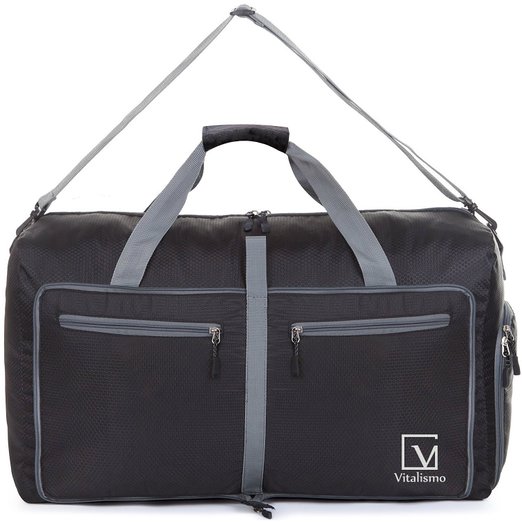 Travel Duffel Bag, Vitalismo Foldable Storage Luggage Bag Sports Bag Tearproof