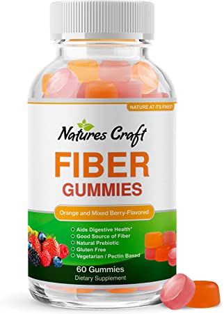 Immune Support Fiber Gummies for Adults - Prebiotic Fiber Supplement Immune Booster for Leaky Gut Repair and Colon Cleanse and Detox - Chicory Root Soluble Fiber Digestive Health Supplement