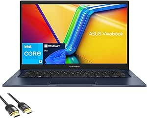 ASUS Vivobook Laptop for Students and Business, 14" FHD Micro-Edge, 12th Gen Intel Core i3-1215U, 16GB RAM, 1TB PCIe SSD, WiFi 6E, Webcam, 180° Lay-Flat, USB-C, US Version KB, PDG HDMI, Win 11 Pro